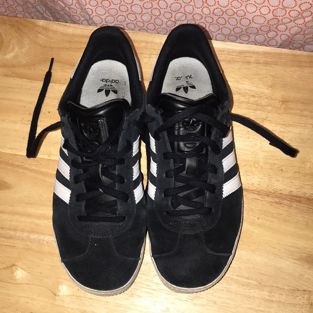Black and white Adidas